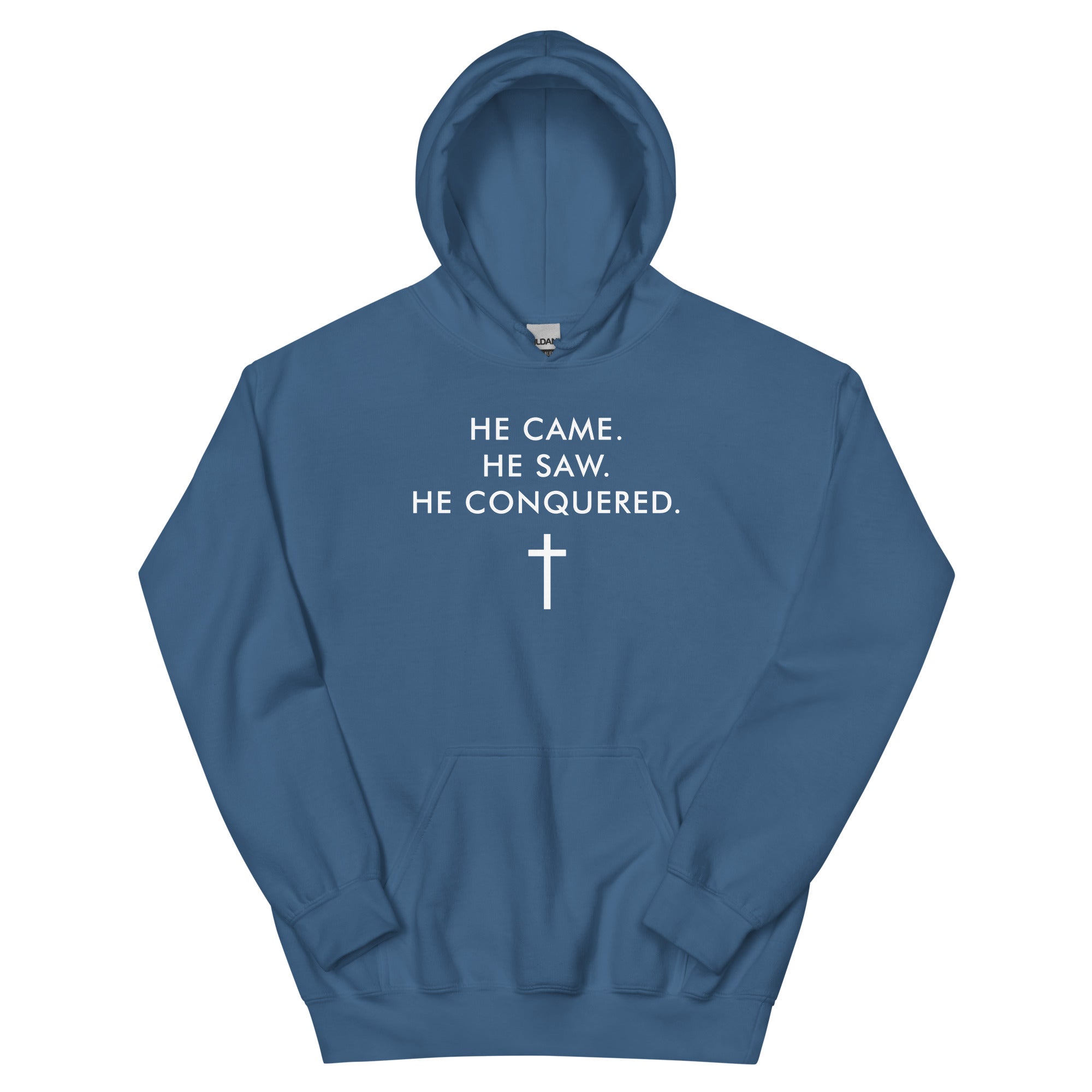 He Came He Saw He Conquered Christian Hoodie