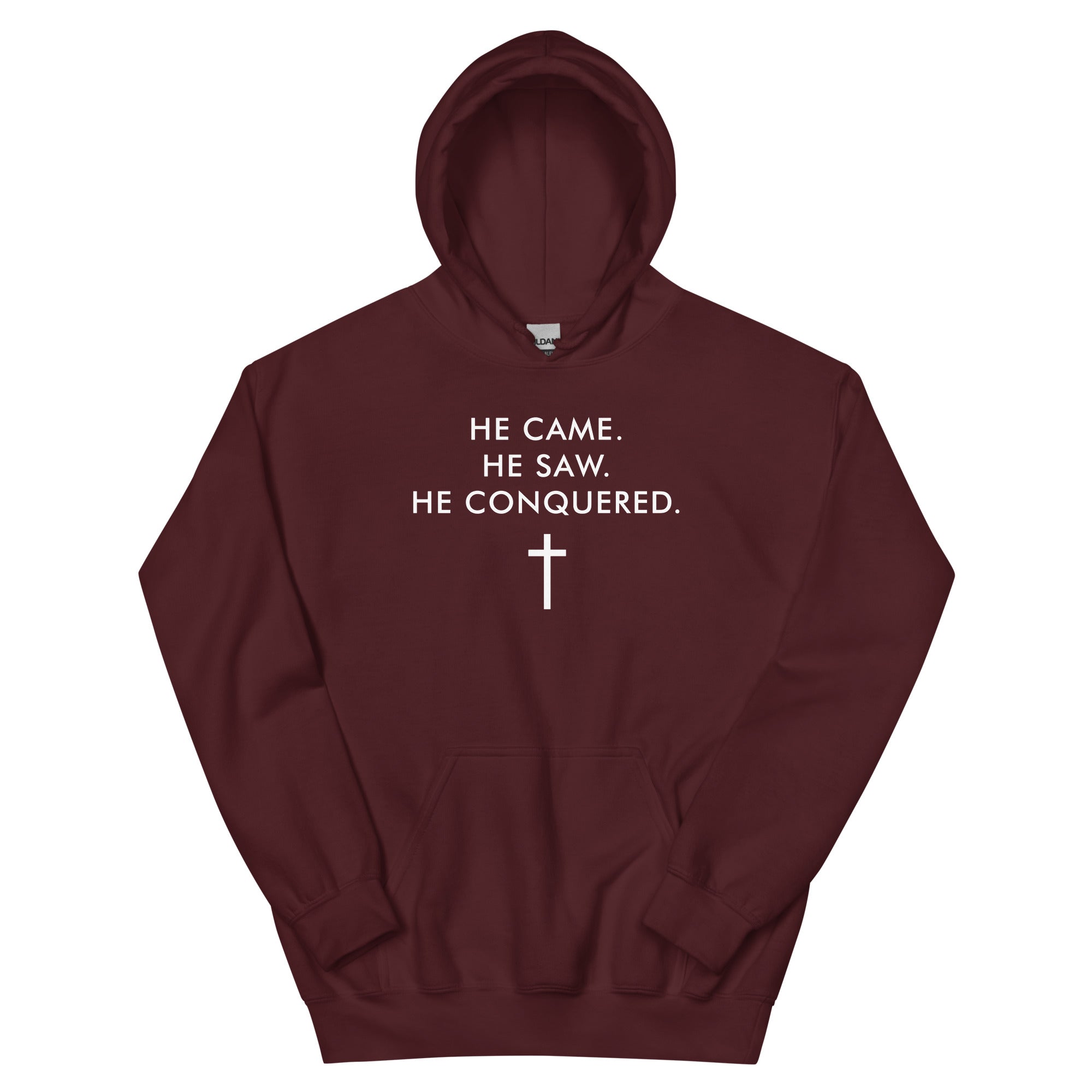 He Came He Saw He Conquered Christian Hoodie