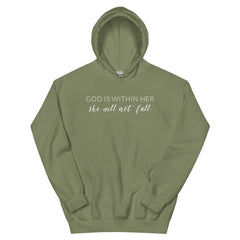 God Is Within Her She Will Not Fall Christian Hoodie