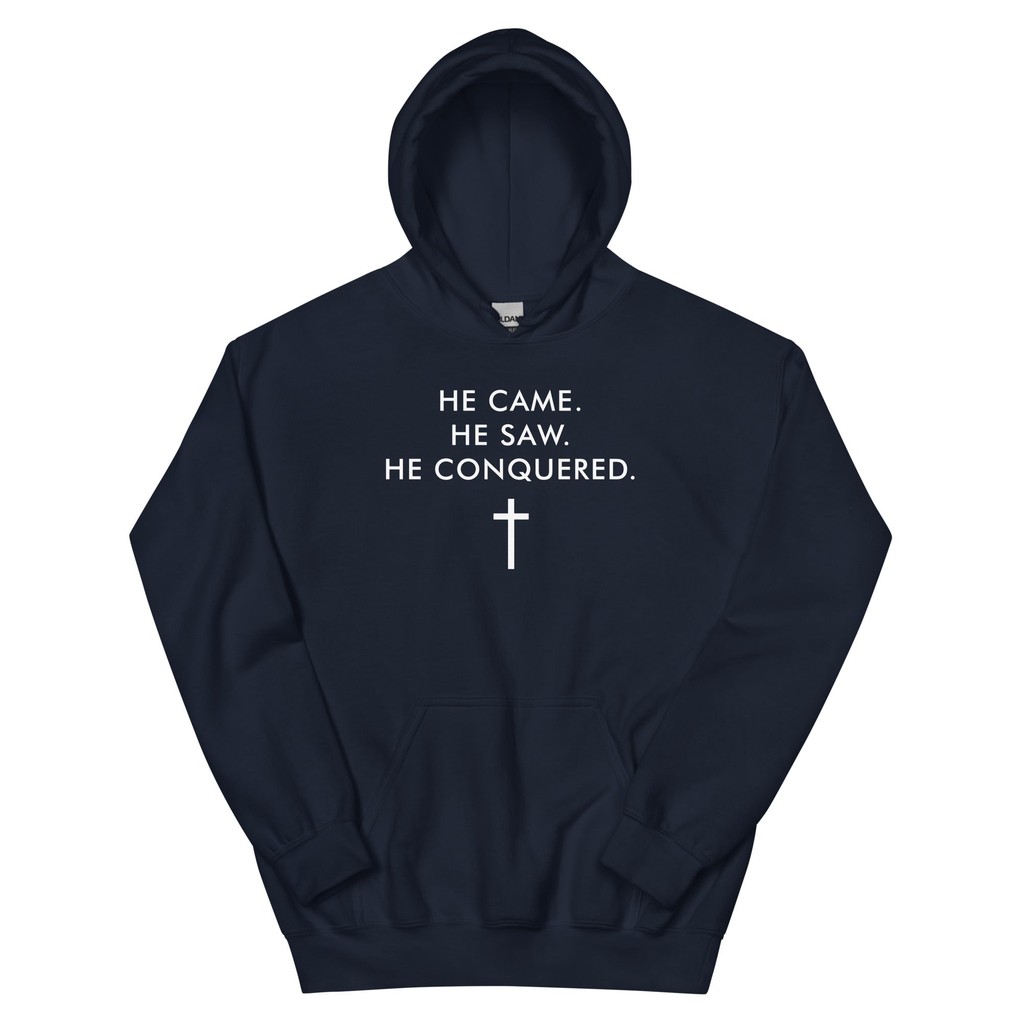 He Came He Saw He Conquered Christian Hoodie