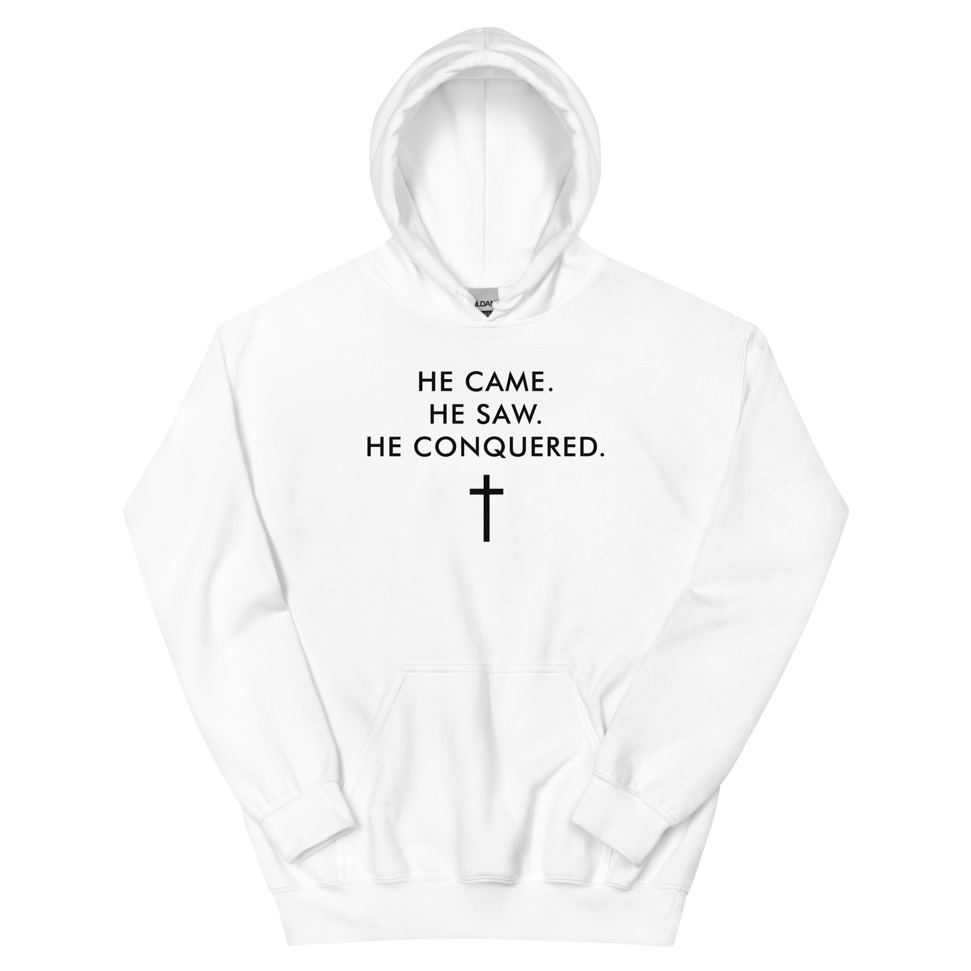 He Came He Saw He Conquered Christian Hoodie