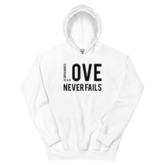 Love Never Fails Christian Hoodie