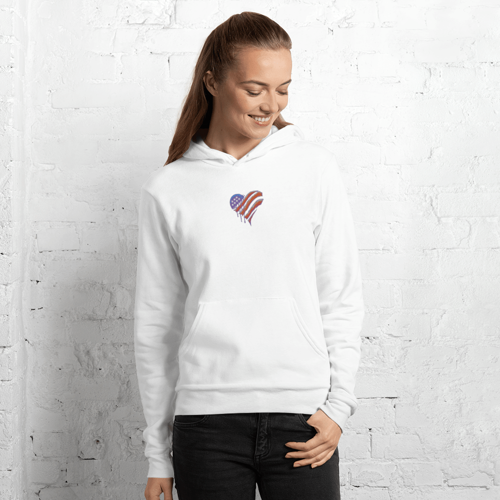 Painted Patriot – Embroidered Unisex hoodie