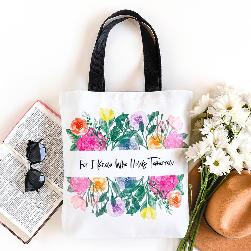 For I Know Who Holds Tomorrow Canvas Tote Bag